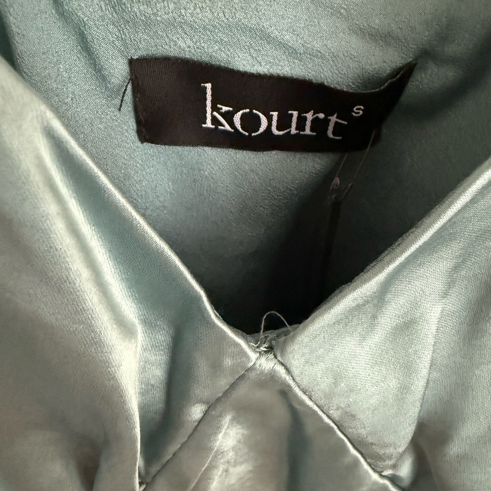 Few Moda kourt Jules Satin Mini Slip Dress - Size S‎ - Turquoise - NWT - Picture 6 of 10
